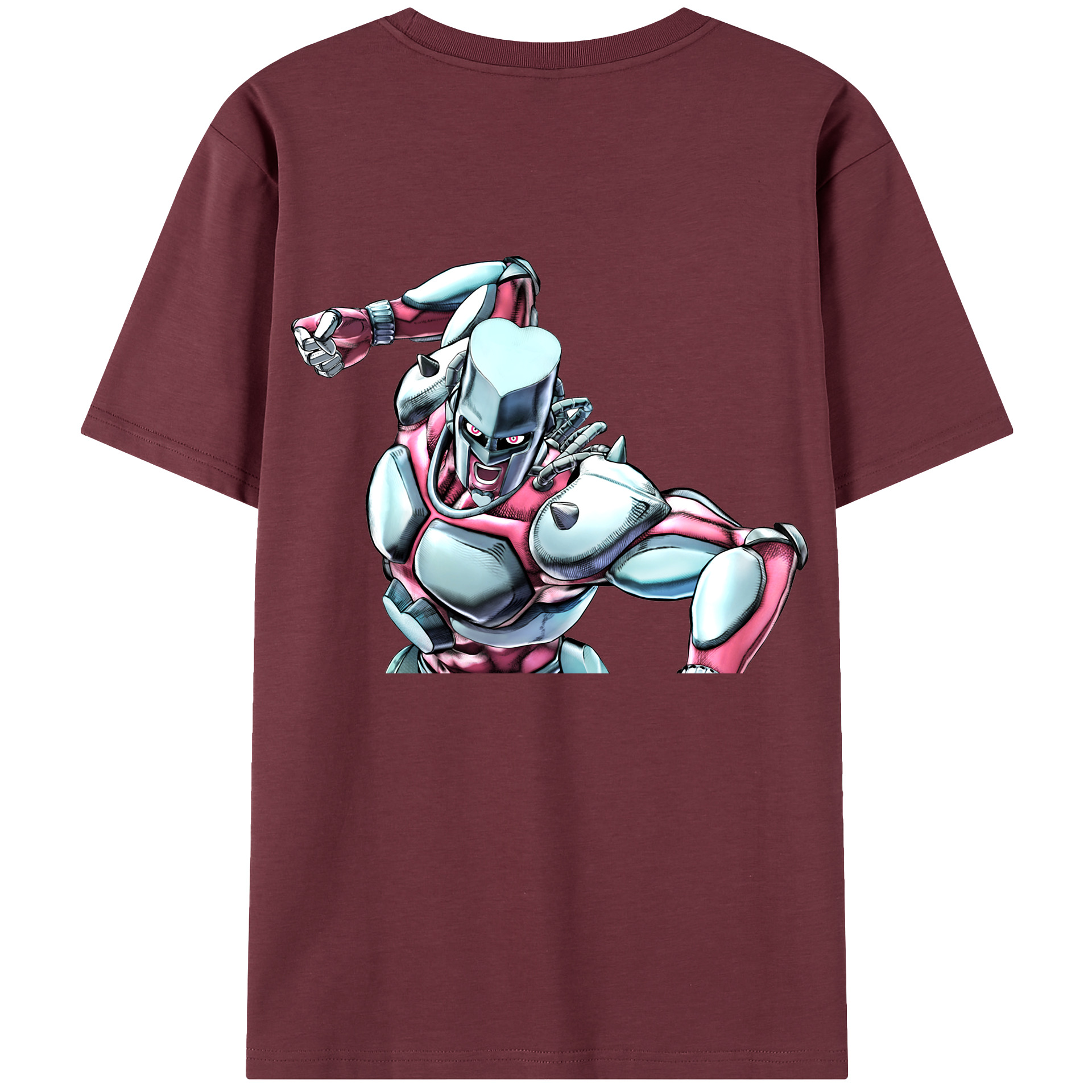 （画像用） ジョジョの奇妙な冒険 ひがしかた じょうすけ JoJo's Bizarre Adventure Higashikata Josuke 綿100％半袖Tシャツ（背面プリント）